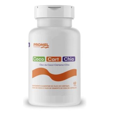 Imagem de Óleo de Coco + Óleo de Cartamo + Óleo de Chia (Ômega 3, 6 e 9) 60 Caps de 1000mg Promel