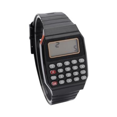 Imagem de Calculadora Eletrônica Infantil Silicone Data Multifuncional Relógio de Pulso Calculadora Relógio Mini Calculadora Relógio Portátil