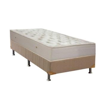 Imagem de Conjunto Box Solteiro: Colchão Molas Ortobom Hotelaria Nanolastic Orthotel Superluxo +...