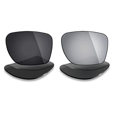 Imagem de Mryok 2 pares de lentes polarizadas de substituição para óculos de sol Oakley Sylas OO9448 - Opções