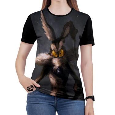 Imagem de Camiseta Looney Tunes Feminina Desenho Coyote Blusa - Alemark