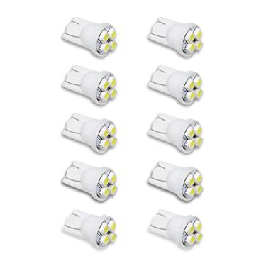 Imagem de Per-Accurate Inc. Lâmpada de LED PA 10 pçs #555 T10 4SMD máquina de pinball LED vermelha-6,3 V