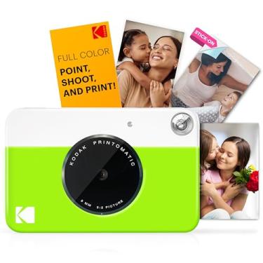 Imagem de Câmera de impressão instantânea digital KODAK Printomatic – Impressões coloridas em papel fotográfico ZINK 5 x 7,6 cm (verde) imprime memórias instantaneamente