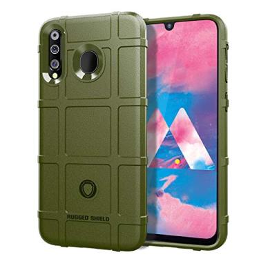 Imagem de Capa Samsung Galaxy M30, capa macia de fibra de carbono TPU, escudo resistente, anti-arranhões, totalmente protetora capa de couro cover case adequado para o Samsung Galaxy M30