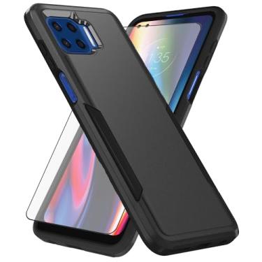 Imagem de Asuwish Capa de telefone para Moto One 5G/One5G UW/Moto G G5 Plus com protetor de tela de vidro temperado e acessórios de celular de proteção de corpo inteiro híbrido fino Motorola One Lite XT2075-1