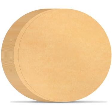 Imagem de BYKITCHEN Papel pergaminho redondo de 30 cm, papel pergaminho antiaderente para assar, papel redondo de pizza para máquina de pizza, prensa de pizza, prensa de tortilha, máquina de quesadilla, forma