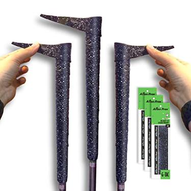 Imagem de ALIEN PROS Fitas de aderência de golfe (pacote com 3) - Solução inovadora de aderência para taco de golfe - Desfrute de uma nova sensação de aderência em menos de 1 minuto (pacote com 3, Black Magic)