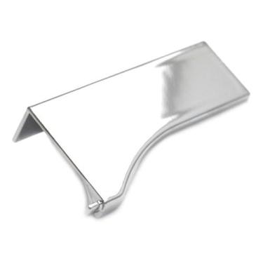 Imagem de Par Ponteira Acabamento Puxador Perfil Arezzo RM183 MMO2018 Facetato PE-183 Compatível com MDF de 18mm Acabamento Fosco Ideal para Móveis Planejados e Marcenaria Utilika Distribuidora® (Cromado)