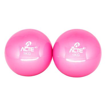 Imagem de Acte, Par de Bolas Tonificadoras de 1Kg - Rosa