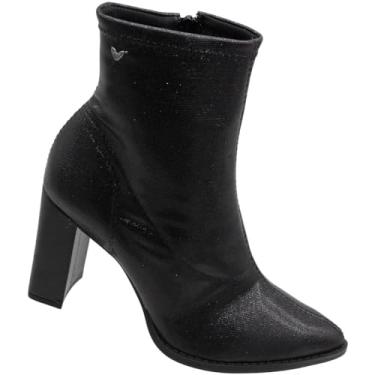Imagem de Bota Cano Médio Mississipi Tecido e Brilho Feminina