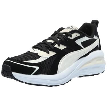 Imagem de PUMA Sapatos femininos de couro hipnótico, preto e branco quente, neve alpina, 42, Preto-quente, branco-alpino, neve, 41
