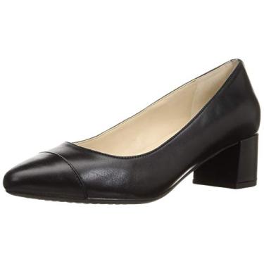 Imagem de Cole Haan Sapato feminino The Go-To Block Heel Pump, 45 mm, Couro preto Wp, 35