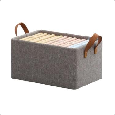 Imagem de Caixa Organizadora com Alça para Guarda Roupas Tecido Cation