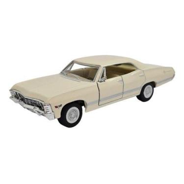 Imagem de Miniatura Chevrolet Impala 1967 Bege Metal 1:43 - Kinsmart