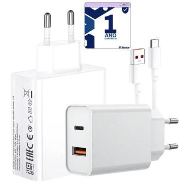 Imagem de Carregador Turbo 30w 2 USB Compatível Com Xiaomi Poco X6 5G - Jodda