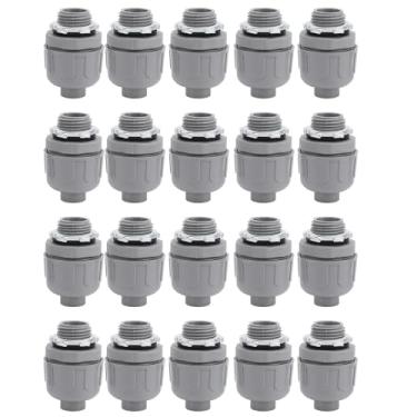 Imagem de Conector Estanque a Líquidos de 20 Unidades NPT de 3/4 pol. Acessórios de Conduíte Elétrico Flexível Não Metálico para Casa e Exterior, Resistente a Impactos, Resistente a óleo,