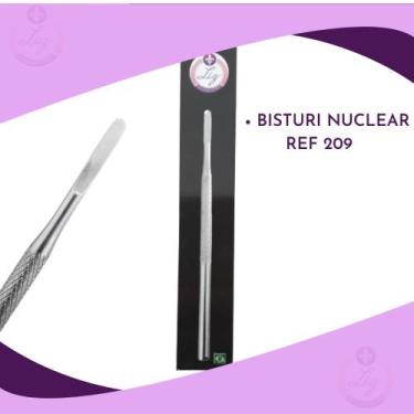 Imagem de Bisturi podólogo nuclear 209 inox profissional premium liz - Liz Produ