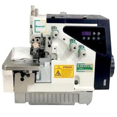 Imagem de Overlock Eletrônica Lubrif. Automát 6000ppm 3 Fios BRACOB S3
