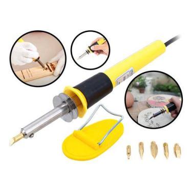 Imagem de Western Pirógrafo Gravador E Soldador Madeira Couro 5 Pontas