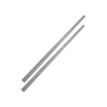 Imagem de Kit 2 Régua Aço Inox 1 Metro 40 Polegadas 100cm Medição Desenho Projet
