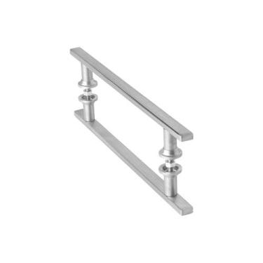 Imagem de Puxador Para Porta de Vidro Aço Inox Escovado 30cm MS FS - FassinShop