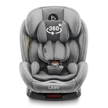 Imagem de Cadeira Para Auto 0-36 Kgs Isofix Com Rotação Snugfix Cinza Litet BB45