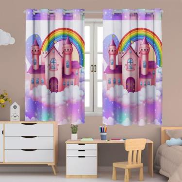 Imagem de Cortina Infantil 2,00x1,50 Decorativa Para Sala/quarto - NALU CASA E D