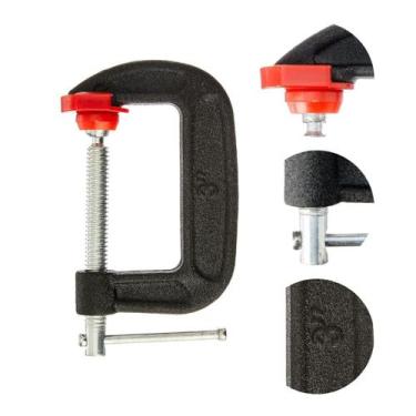 Imagem de Grampo Tipo C 3 Polegadas Para Marceneiro 75x50x150mm Mtx  SKU p