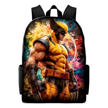 Imagem de Mochila Infantil Personagem Wolverine Novidade Volta As Aulas Casual -