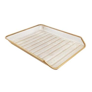 Imagem de Bandeja organizadora multiuso de mesa de escritório dourado - Markys S
