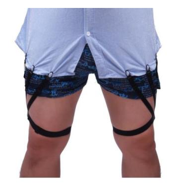 Imagem de Suspensório cinta liga segura camisa modelo W - Almah Fashion