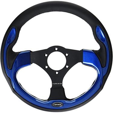 Imagem de NRG Innovations Volante Reforçado RST-001BL (volante esportivo de 320 mm com acabamento azul)