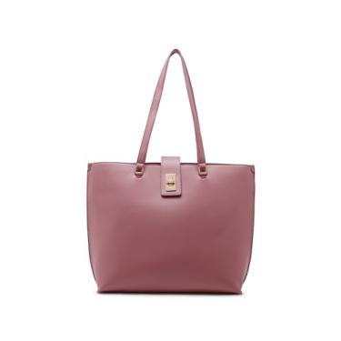Imagem de Anne Klein Bolsa grande com trava esmaltada, Rosa vintage, Large