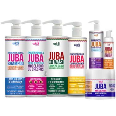 Imagem de Kit Widi Care Juba Shampoo, Co Wash, Encrespando, Condicionador, Gelei