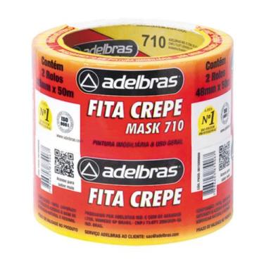 Imagem de Kit 2RL Fita Crepe 48x50mts 710 - Adelbras