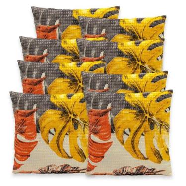 Imagem de Kit 8 Capas de Almofadas Favinho 40x40 C/ Zíper PIQUET Estampadas - Be