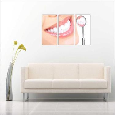 Imagem de Quadro Decorativo Dentista Consultórios Profissão Salas Decorações 3 p