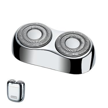 Imagem de yoose Lâmina de substituição MINISeries - Não irritante, ultra-afiada, durável, design flutuante, não irrita a pele, 100% à prova d'água, acessório magnético, prata