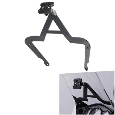 Imagem de xitomer Suporte GPS para GPS adequado para KLR650 2018 2017 2016 KLR650 2015 2014 2013 2012 2011 KLR650 2010 2009 2008-2018, compatível com Garmin TomTom Mount Navigator Mount