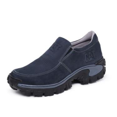 Imagem de Sapato Bota Tenis Masculino Leve Couro Cat + Palmilha Conforto - CATST