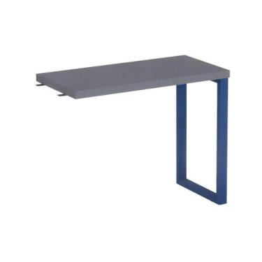 Imagem de Mesa Complemento Tubolar PE 40 Pandin 90 Cm Grafito e Azul Del Rey