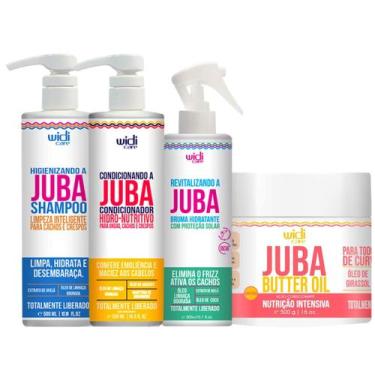 Imagem de Kit Juba Shampoo Condicionador Mascara Butter Oil E Revitalizando A Ju