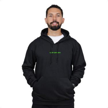 Imagem de Blusa Moletom Agasalho Masculino Frio Inverno Canguru Capuz - USUP, Pr