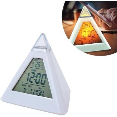 Imagem de Relógio Digital Pirâmide De Mesa Calendário - Teruma