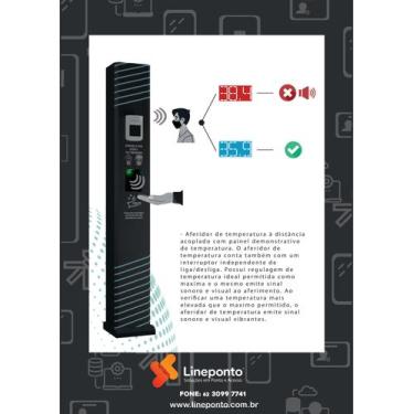 Imagem de Totem Dispensador De Álcool Em Gel Automático Automagel Slim Temp - Au