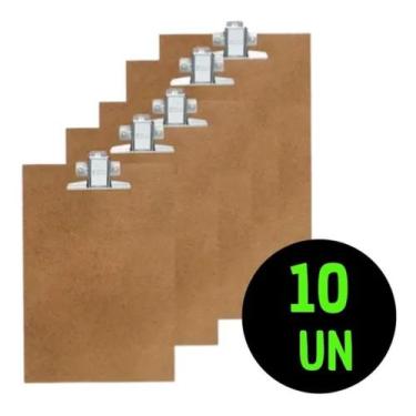 Imagem de Prancheta De Madeira A5 (MENOR QUE A4) Kit 10un - ACRIMET