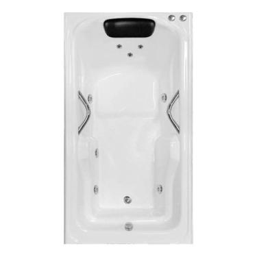 Imagem de Banheira Retangular Tamarin COMPLETA com hidro em acrílico - LineaPlas