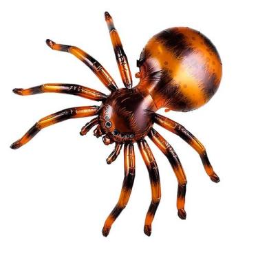 Imagem de Balão de Festa Metalizado 53" 135cm - Aranha Marrom 4D - 1 unidade - R