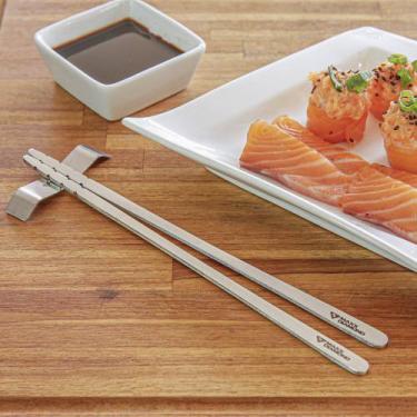Imagem de Par de Hashi em Aço Inox - Premium Full Plan-Comida Japonesa - Maxx Di