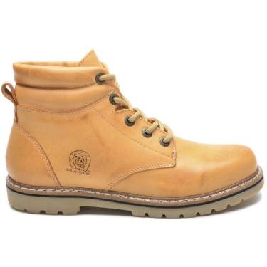 Imagem de Bota Masculina Couro Legítimo Botina cor bege - Ipê Mulato, Bege, 39